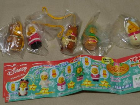 Yujin Disney Gashapon Winnie The Pooh Changing Xmas ver 5 Collection Figure Set Online