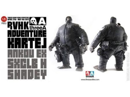 ThreeA 3A Toys Ashley Wood Adventure Kartel Ankou EX Sxclb H Shadey Ver 15  Vinyl Figure For Sale