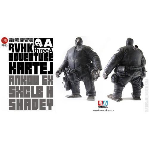 ThreeA 3A Toys Ashley Wood Adventure Kartel Ankou EX Sxclb H Shadey Ver 15  Vinyl Figure For Sale