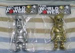 Secret Base 2011 Usugrow Rebel Ink The World Power Gold & Silver 7  Vinyl Figure Set For Discount