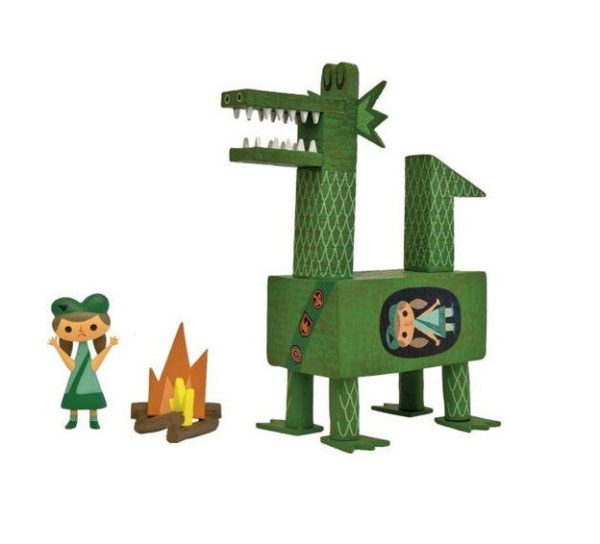 Amanda Visell 2009 Switcheroo Dragon Scout Green 7  Vinyl Figure Online now