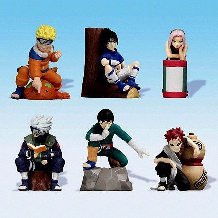 Bandai Naruto Stamp Ninja Symbol Gashapon Part 1 6 Collection Figure Set For Cheap