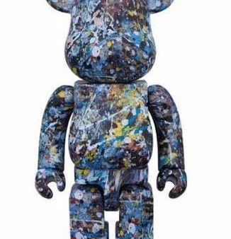 Medicom Toy Be@rbrick 400% Jackson Pollock Studio Ver 11  Vinyl Figure For Discount