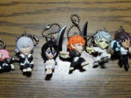 Bandai Bleach Gashapon Swing Part 2 7 Mini Mascot Strap Figure Set Used Cheap