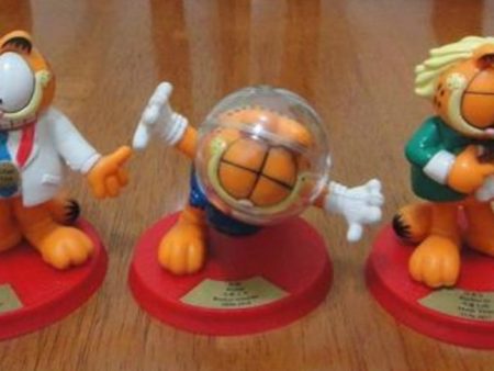 1999 Garfield x P&G Watsons Limited 20 3.5  Trading Figure Set Used For Sale