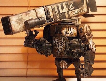 ThreeA 3A Toys 2011 Ashley Wood WWRp Heavy Bramble MK3 Iron Panda 7  Vinyl Figure For Discount