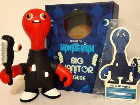 Playbeast Pete Fowler 2002 World of Monsterism Big Janitor Red Ver 9  Vinyl Figure Cheap