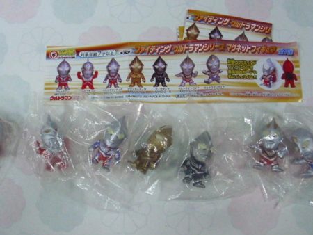 Bandai Ultraman Gashapon 7 Mini Magnet Figure Set For Cheap