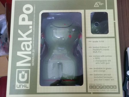 UNKLBrand 2008 Kow Yokoyama Mak Po Green 8  Vinyl Figure with Little Problem Supply