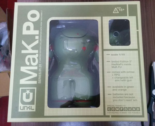 UNKLBrand 2008 Kow Yokoyama Mak Po Green 8  Vinyl Figure with Little Problem Supply