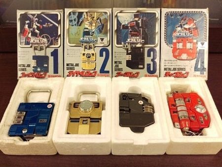 Bandai 1984 Metal Joe 4 Transform Action Figure Set Used Discount