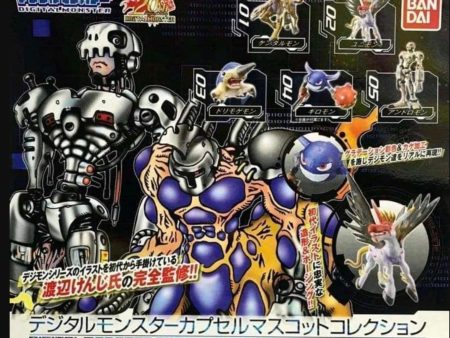 Bandai Digimon Digital Monster Gashapon Capsule Mascot Collection ver 6.0 5 Strap Figure Set Fashion