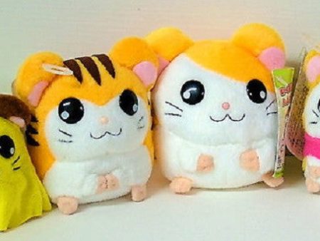 Epoch Hamtaro And Hamster Friends 4 Mini 3  Plush Doll Figure Set For Discount