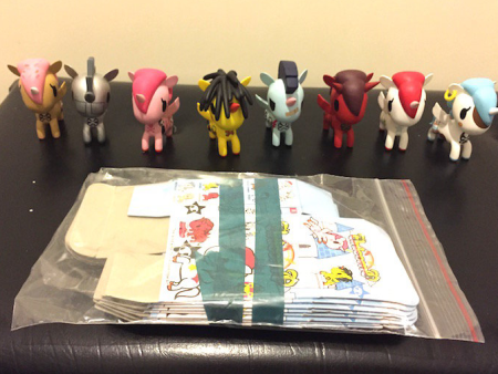 2011 Simone Legno Tokidoki Unicorno Series 1 8 2.5  Vinyl Figure Set Used Cheap