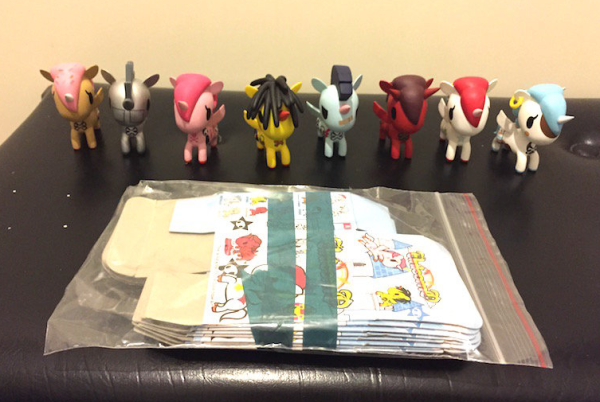 2011 Simone Legno Tokidoki Unicorno Series 1 8 2.5  Vinyl Figure Set Used Cheap