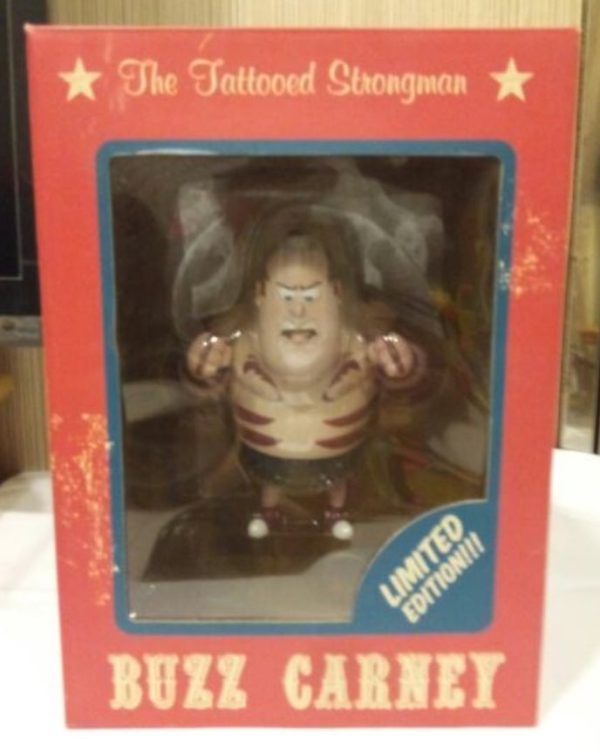 Jared Deal Carnival Cartoons Buzz Carney the Tattooed Strongman 6  Vinyl Figure on Sale