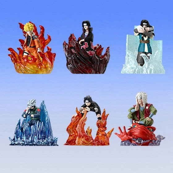 Bandai Naruto Gashapon Real Collection Part 4 6 Trading Figure Set Hot on Sale