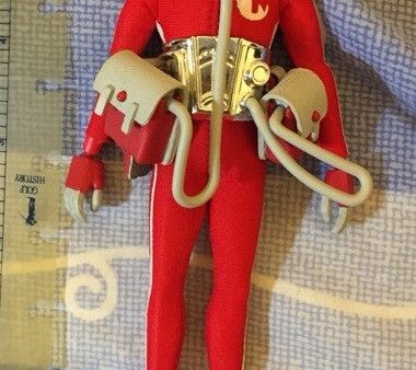 ThreeA 3A Toys 1 12 Microman Micronauts Ashley Wood String Divers SD03 Dante Red Vinyl Figure Used Online now