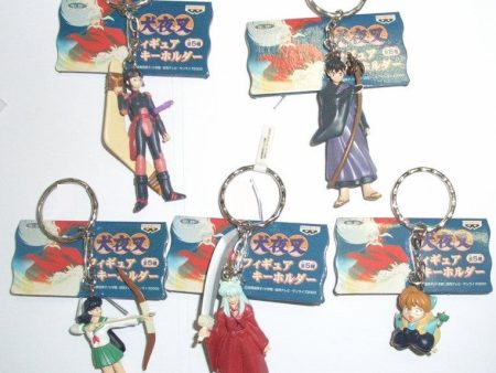 Banpresto 2000 Inuyasha Key Ring Chain Part 1 5 Swing Trading Figure Set For Cheap