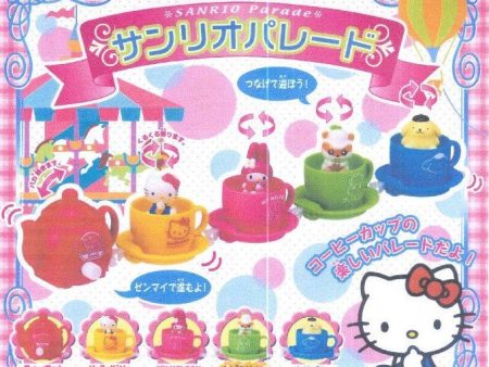 Bandai Sanrio Gashapon Parade Tea Cup Part 1 Hello Kitty My Melody Purin Kuririn 5 Figure Set For Cheap