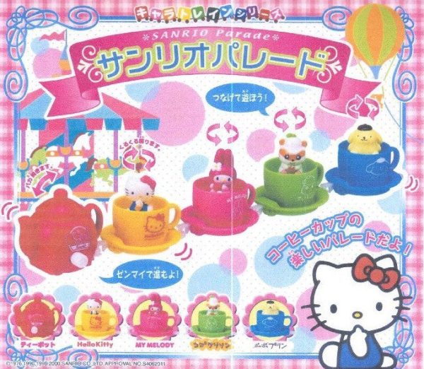 Bandai Sanrio Gashapon Parade Tea Cup Part 1 Hello Kitty My Melody Purin Kuririn 5 Figure Set For Cheap