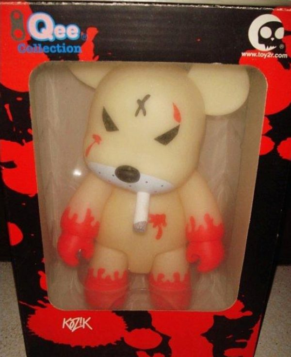 Toy2R Qee Frank Kozik Redrum Bear GID ver 8  Vinyl Figure Online Sale