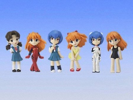 Bandai 2006 Neon Genesis Evangelion EVA Gashapon Torikore 6 Figure Set Online Hot Sale