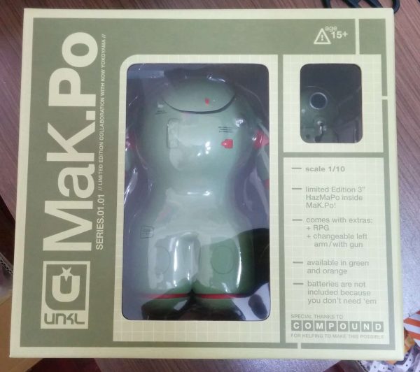 UNKLBrand 2008 Kow Yokoyama Mak Po Green 8  Vinyl Figure Hot on Sale