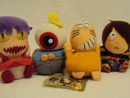 Banpresto Gegege No Kitaro PansonWorks 4 Mini Plush Doll Figure Set Sale