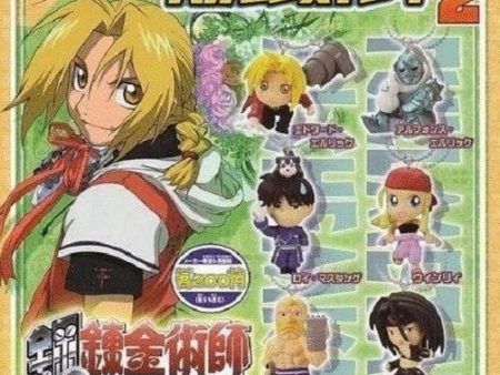 Bandai Fullmetal Alchemist Gashapon Part 2 6 Mascot Strap Swing Figure Set Cheap