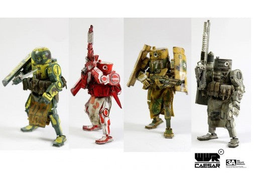 ThreeA 3A Toys Ashley Wood Retail Caesar Aus Republic BcEll Deimos II USMC 4 17  Vinyl Figure Set Online now