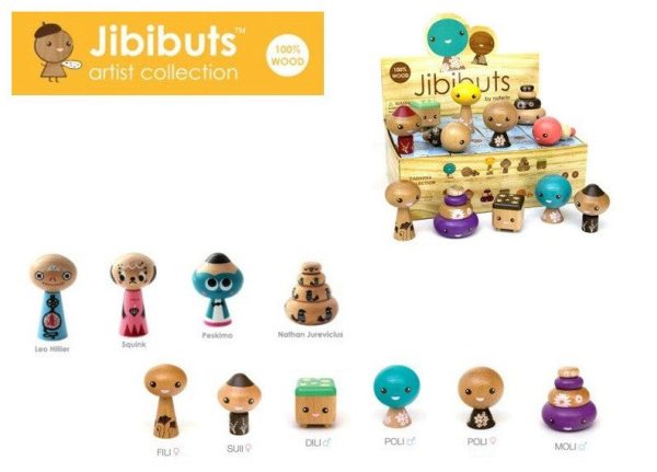 2009 Noferin Artist Collection Jibibuts 10 3  Wood Figure Set Supply