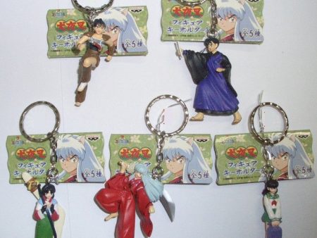 Banpresto 2000 Inuyasha Key Ring Chain Part 3 5 Swing Trading Figure Set Sale