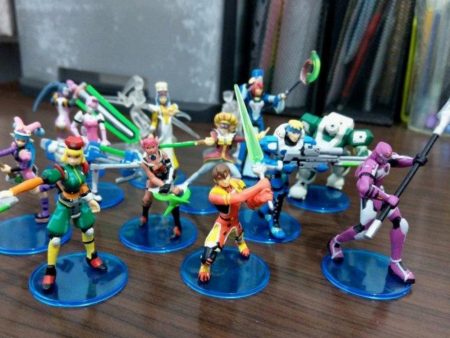 Yujin Phantasy Star Online PSO Gashapon Episode I&II 12 Mini Trading Figure Set Used For Sale