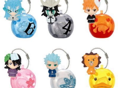 Bandai Bleach Gashapon Capsule Soul Ring Swing Mascot 6 Mini Strap Figure Set For Cheap