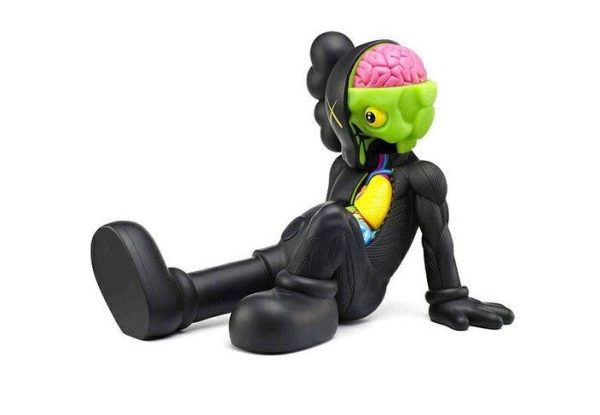 Medicom Toy 2013 KAWS Companion Resting Place Black Ver 9  Vinyl Figure Supply