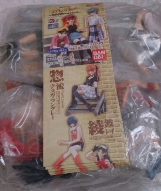 Bandai Neon Genesis Evangelion EVA Gashapon Sadamoto Yoshiyuki Collection Part 4 6 Trading Figure Set For Sale