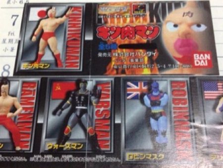 Bandai 1999 Kinnikuman Gashapon HG 5 Trading Collection Figure Set For Sale