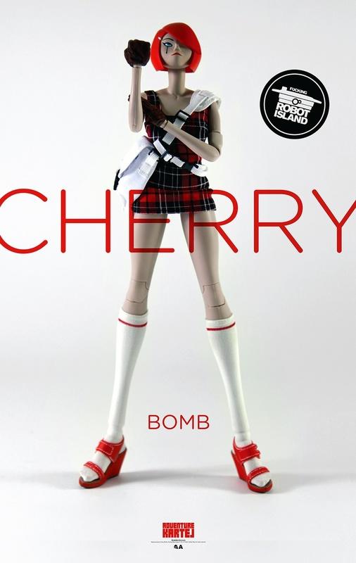 ThreeA 3A Toys Ashley Wood Adventure Kartel Robot Island Cherry Bomb 12  Action Figure For Cheap