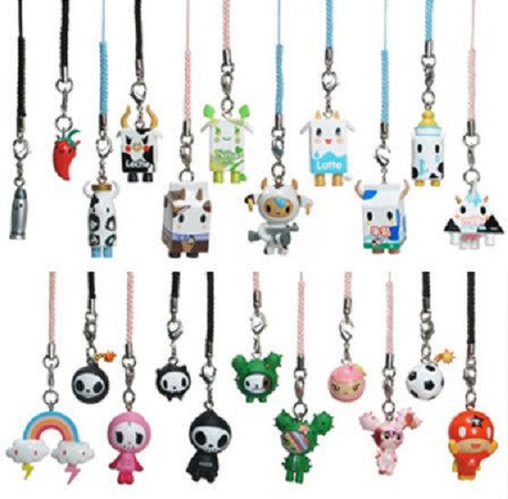 StrangeCo 2009 Simone Legno Tokidoki Frenzies Classic 10 Random Box 1  Strap Figure Set Supply