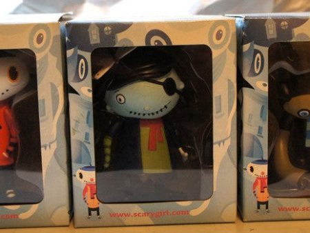 Flying Cat 2004 Nathan Jurevicius Scarygirl Snow T Bear Set 4  Vinyl Figure Set on Sale