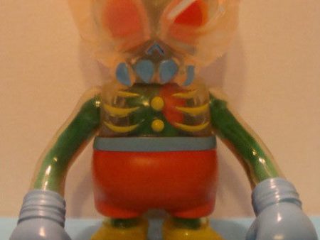 Secret Base 2009 Super7 Skull BxBxB Bagman Voodoo Fighter Ver 5  Vinyl Figure Signed Hot on Sale