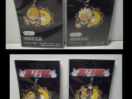 Bandai 2005 Bleach Limited 4 Metal Mascot Strap Figure Set Online Sale