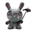 Kidrobot 2012 Angry Woebots Dunny Shadow Friend Angry Woebots Grey Ver 8  Vinyl Figure For Sale