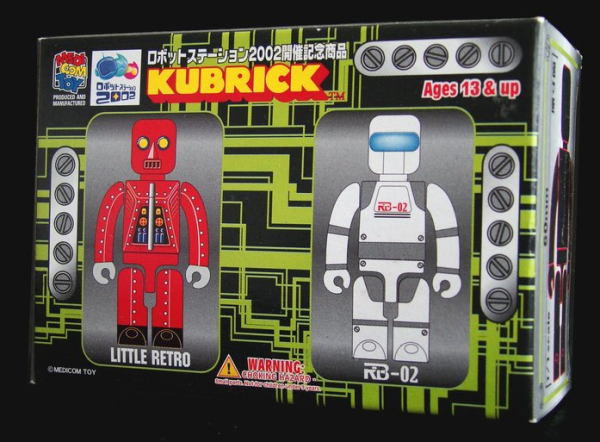 Medicom Toy 2002 Kubrick 100% Robot station Commemorative Items Little Retro RB-02 2 Figure Set For Cheap