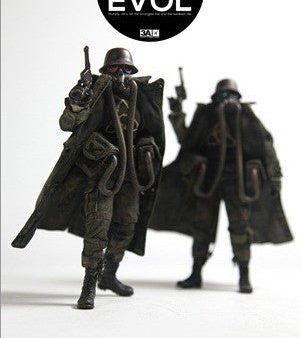 ThreeA 3A Toys Ashley Wood WWRp Evol Caliginosity N.O.M Field Commander 01 & 02 6  Vinyl Figure Set For Sale