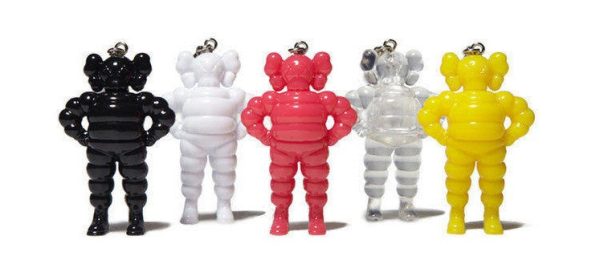 Original Fake 2009 Kaws Chum Key Chain 5 2  Trading Figure Set Sale