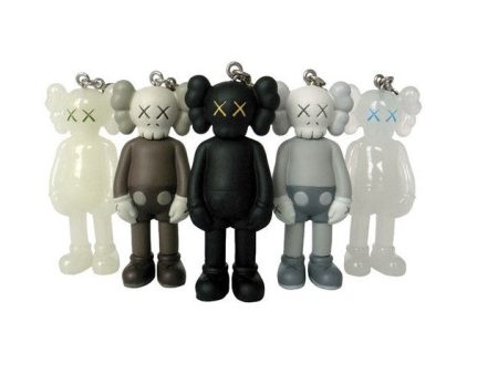 Medicom Toy Original Fake Kaws Companion 5 GID Trading Key Chain Figure Set Hot on Sale