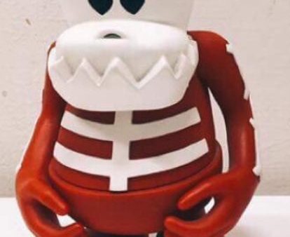 Bounty Hunter BxH Skull Ko Kun Red Ver 7  Vinyl Figure Used For Discount