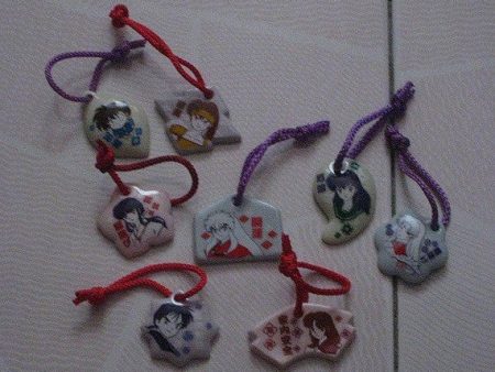 Bandai Inuyasha Gashapon Pottery Amulet 8 Mini Strap Figure Set Discount